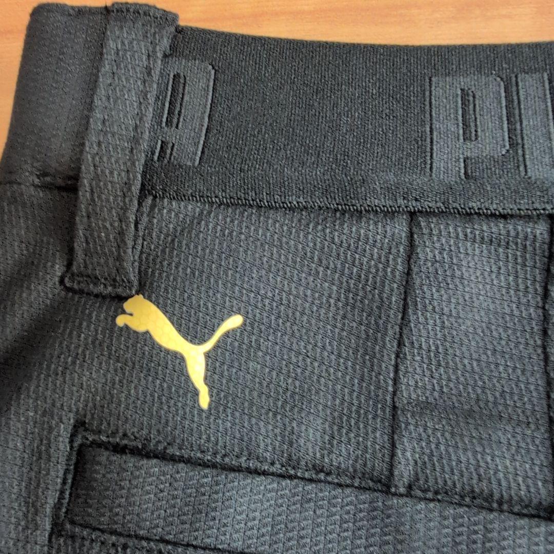 ２日間だけ千円引き！PUMA 美品ブラック ストレートパンツ サイドポケット付き