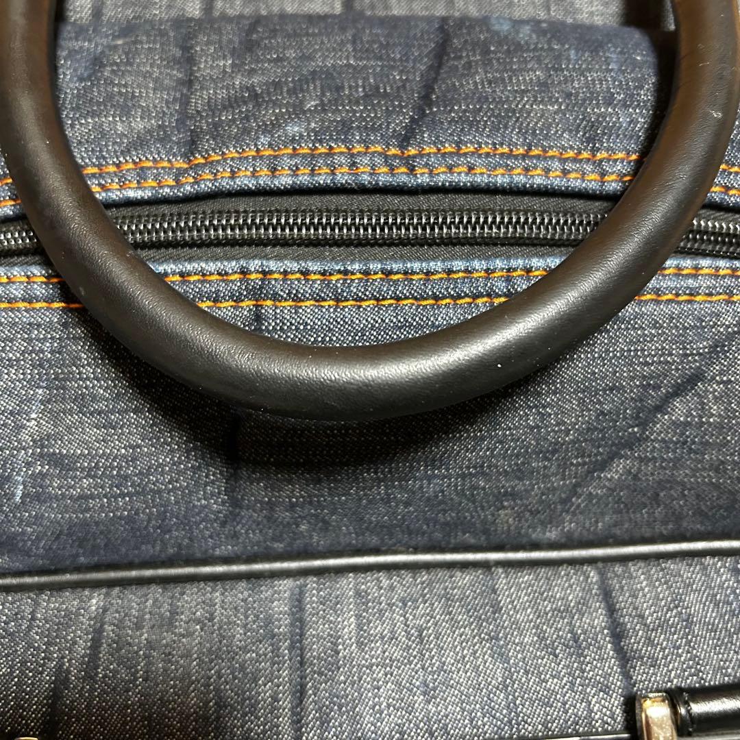 たかし EVISU エビス　ゴルフ　ボストンバッグ デニム×レザー