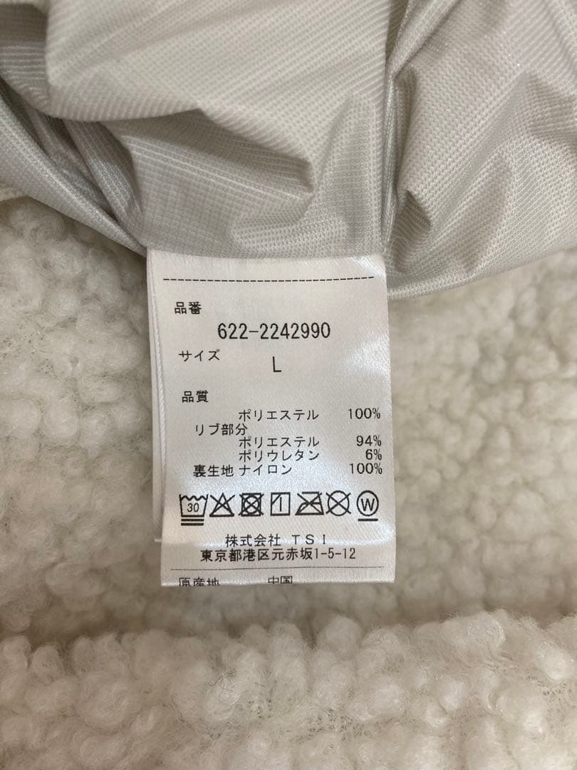 PING レディース ゴルフウェア ボアジャケット ジャンパー L ホワイト