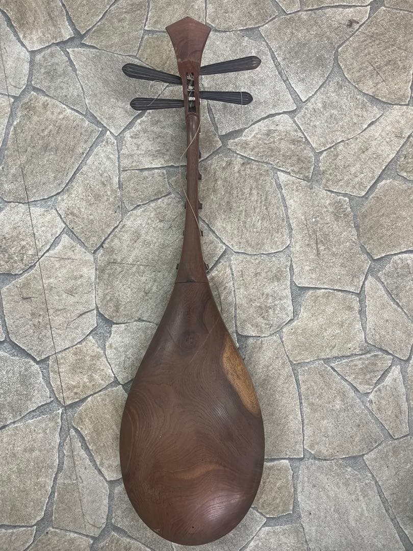 琵琶 びわ 和楽器 全長約82cm 4弦 木製 インテリア・練習用
