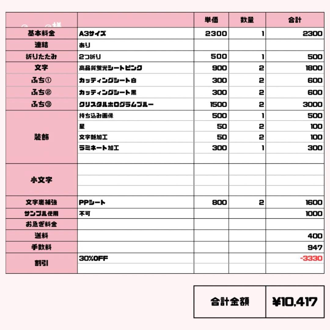 ︎︎ര ̫ ര【4/8発】うちわ文字 連結 文字パネル 団扇屋さん オーダー