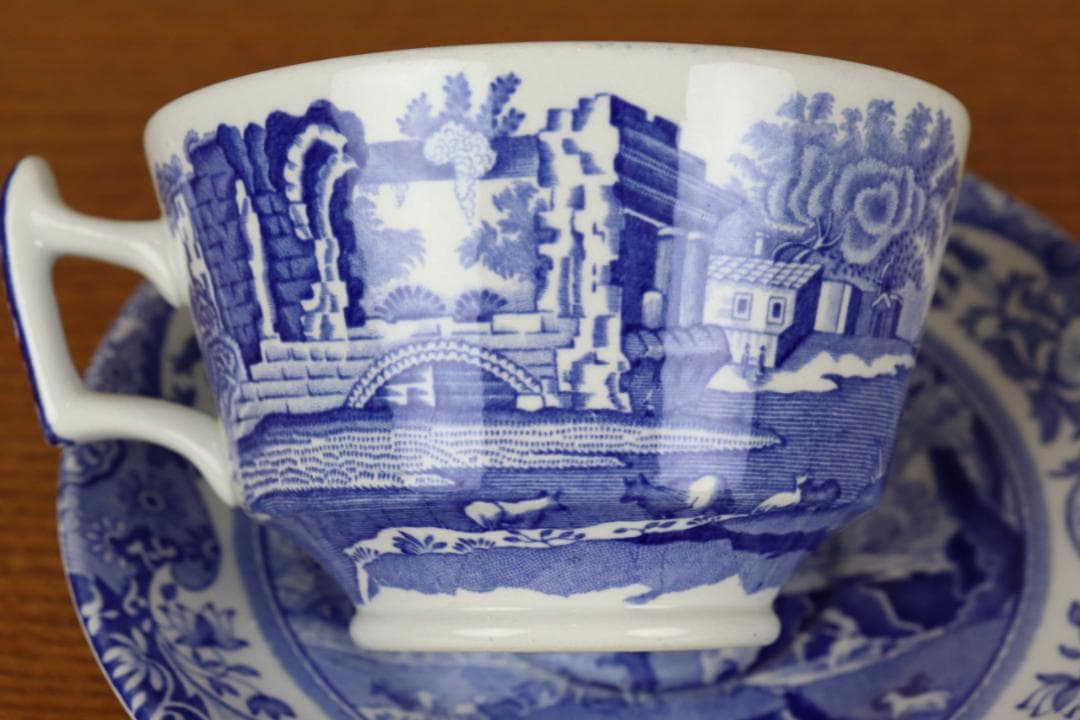 お値下げ　スポード　ブルーイタリアン　カップ　イギリス　SPODE　ヴィンテージ