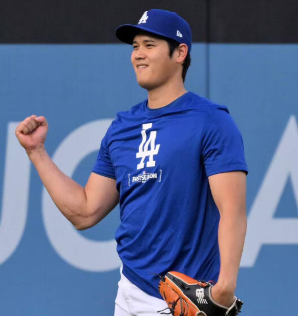 ドジャース大谷翔平選手着用NIKEナイキ Tシャツ ポストシーズン東京シリーズ