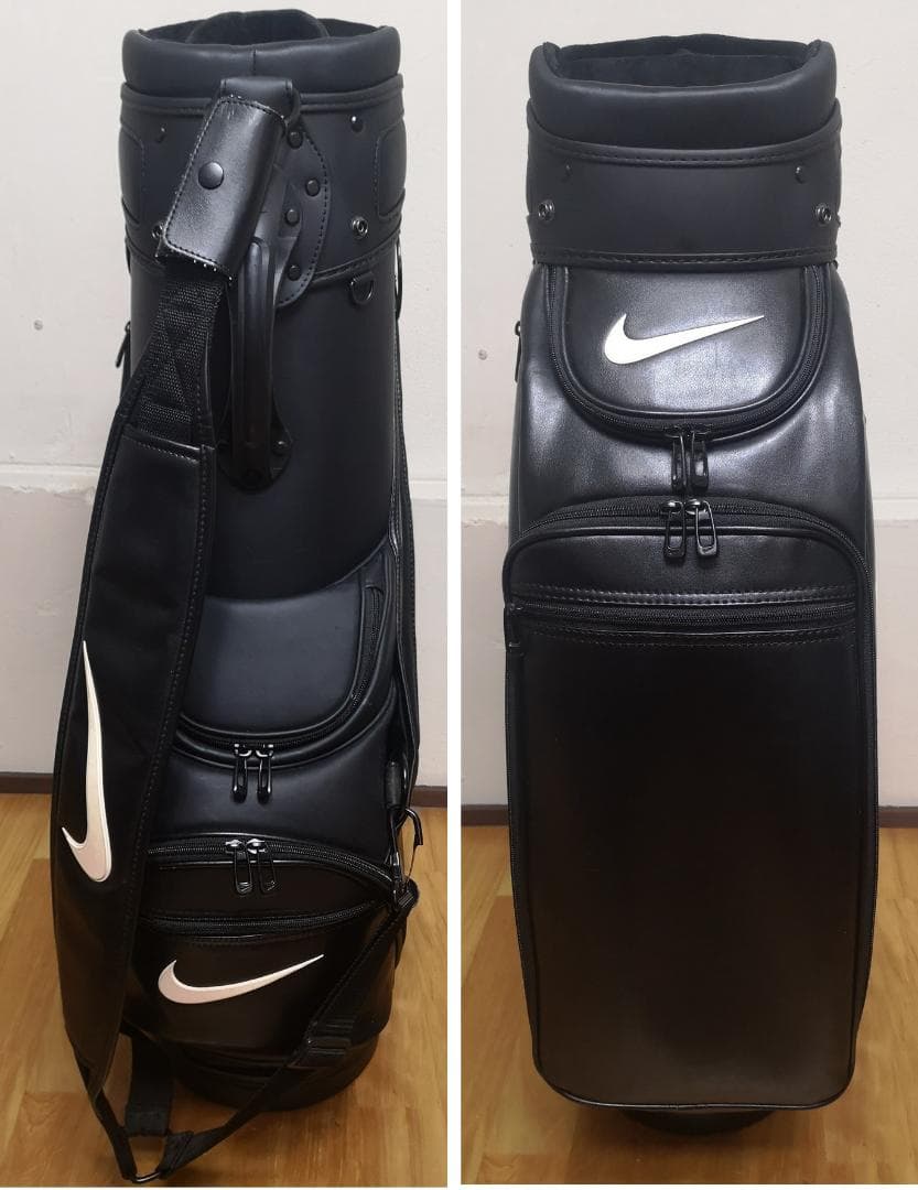NIKE ナイキのツアーステートメントキャディバッグ(黒・3点カート式）