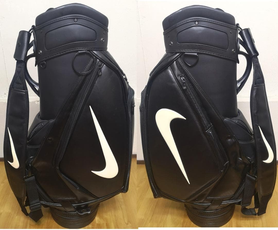NIKE ナイキのツアーステートメントキャディバッグ(黒・3点カート式）