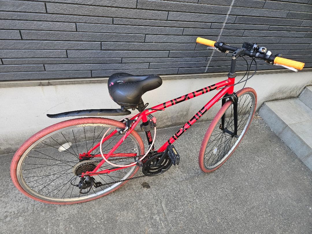（引取希望）クロスバイク 700c 自転車 シマノ21段変速ギア