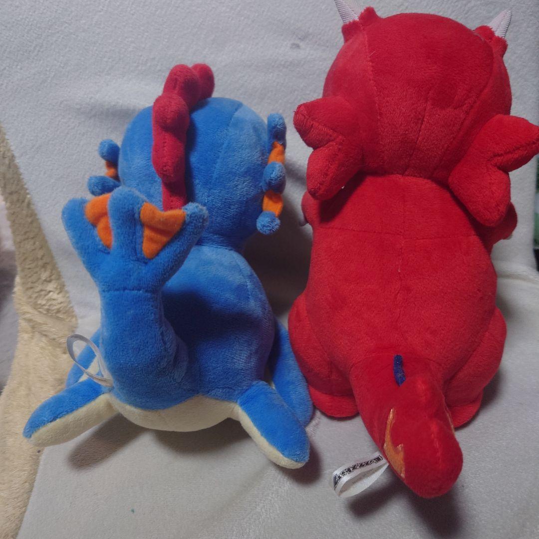 モンスターストライク　レッドリドラ ブルーリドラ　非売品ぬいぐるみ