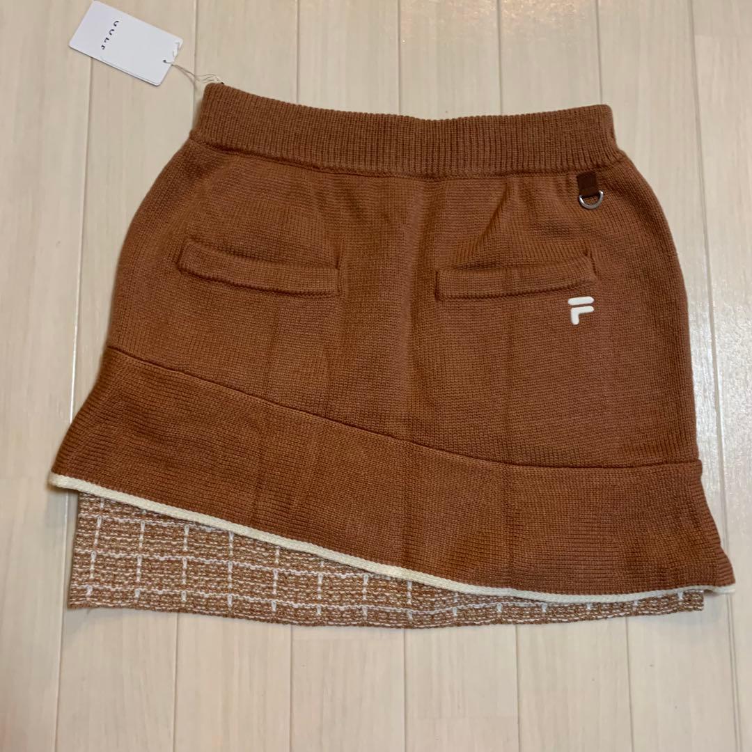 新品【フィラゴルフ】レディース　長袖セーター 、スカート　L/11 セットアップ