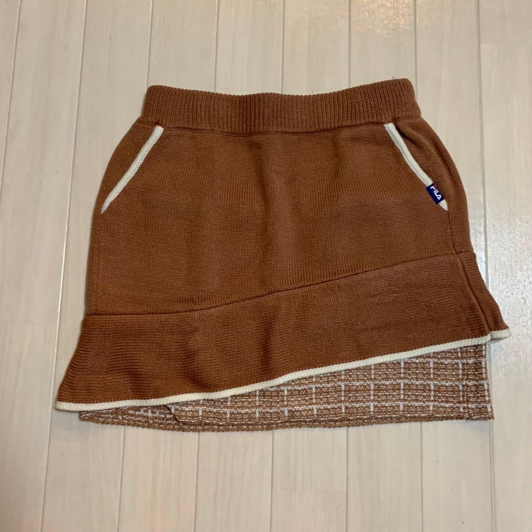 新品【フィラゴルフ】レディース　長袖セーター 、スカート　L/11 セットアップ