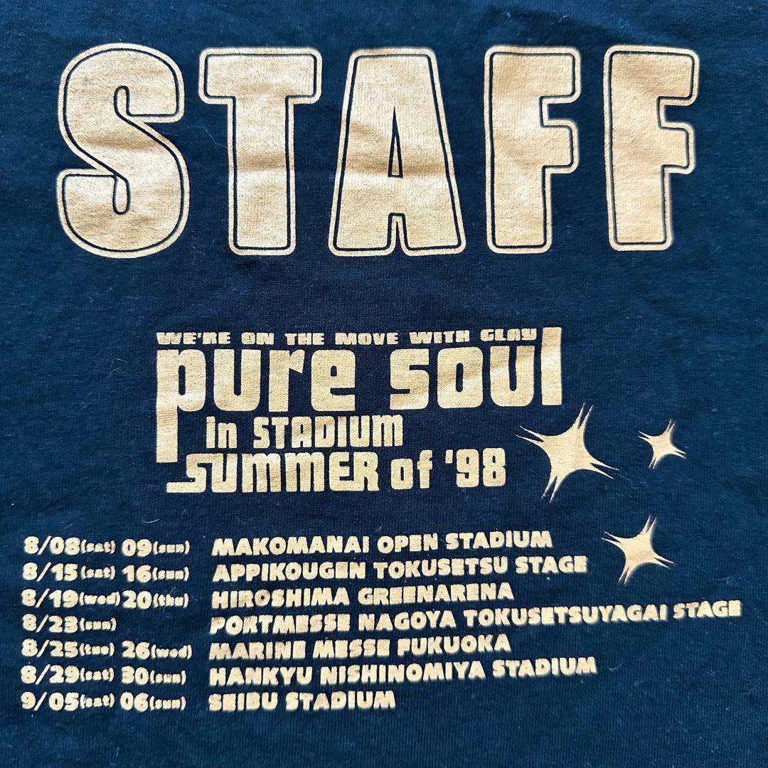 GLAYpure soul in STADIUM \"98\"スタッフTシャツ非売品