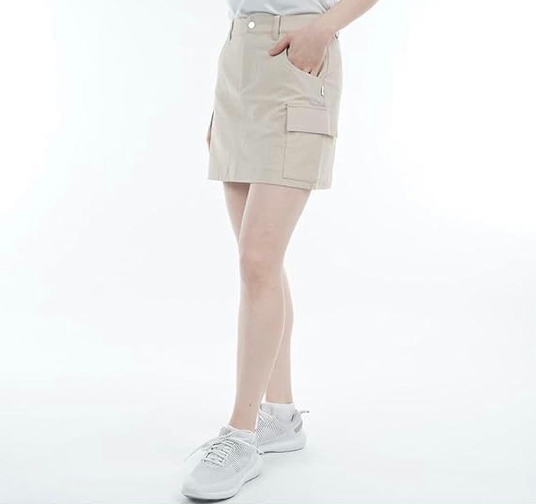 New Balance ベージュ カーゴスカート 接触冷感