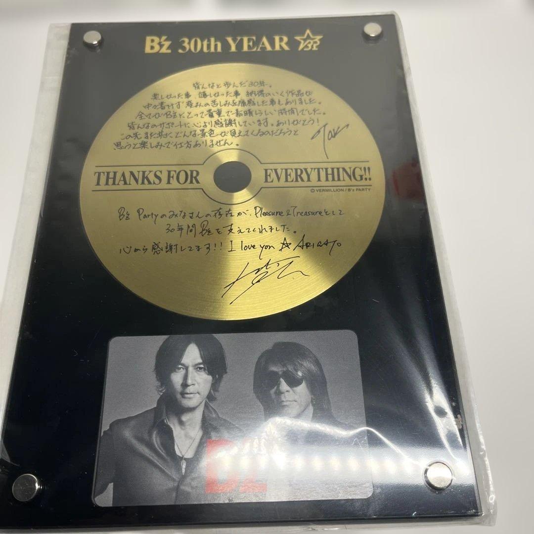 B'z 30th YEAR サイン入りディスク