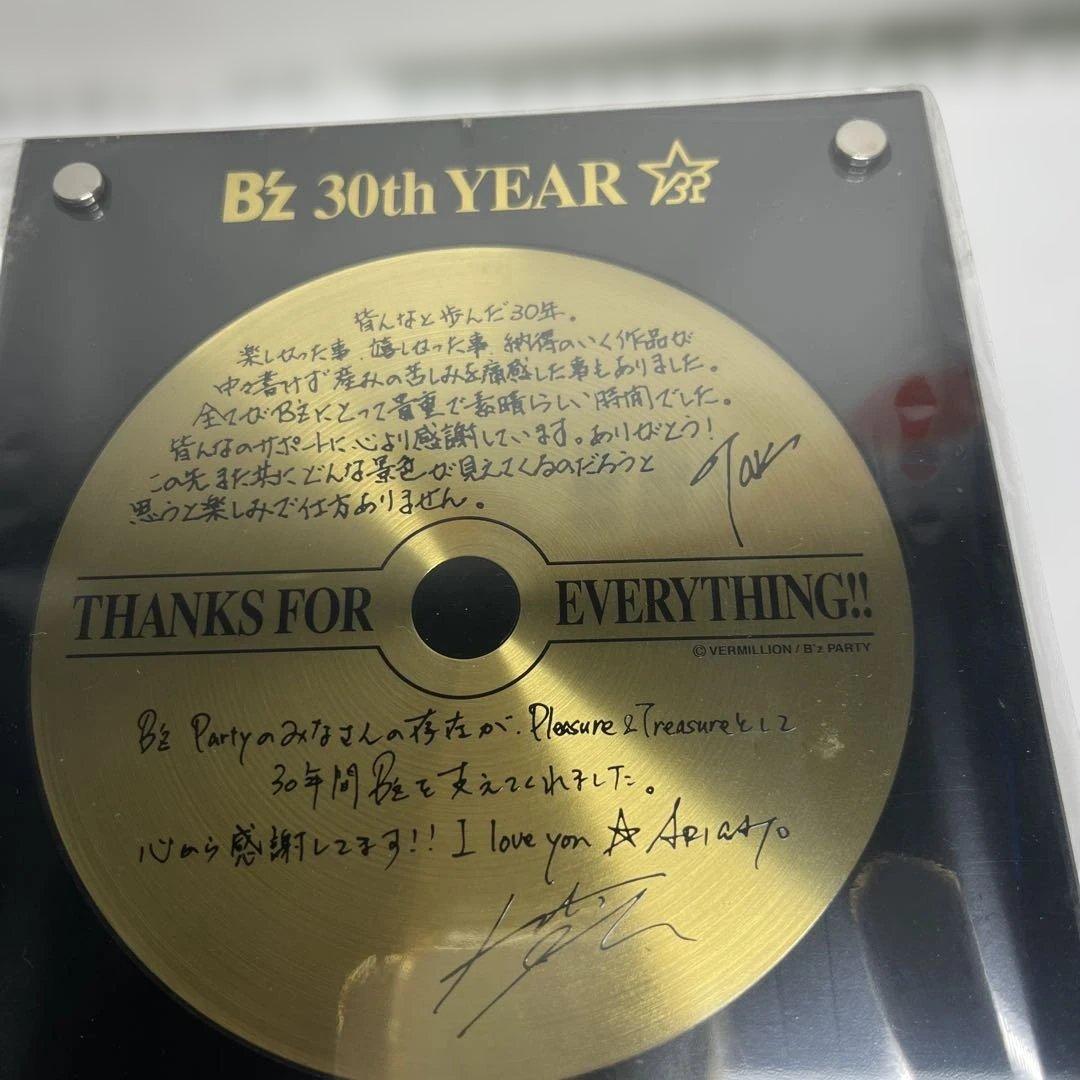 B'z 30th YEAR サイン入りディスク