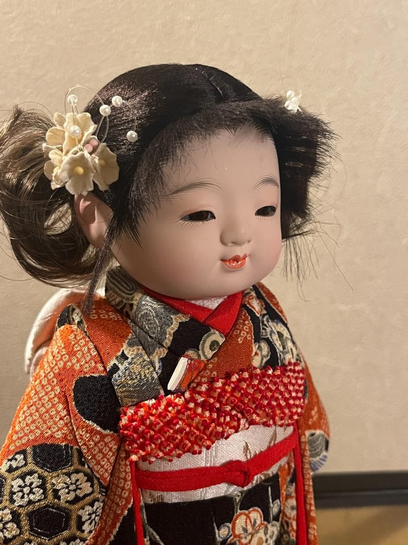斎藤公司作 市松人形 雛人形 木目込人形 童人形 久月 ケース入り