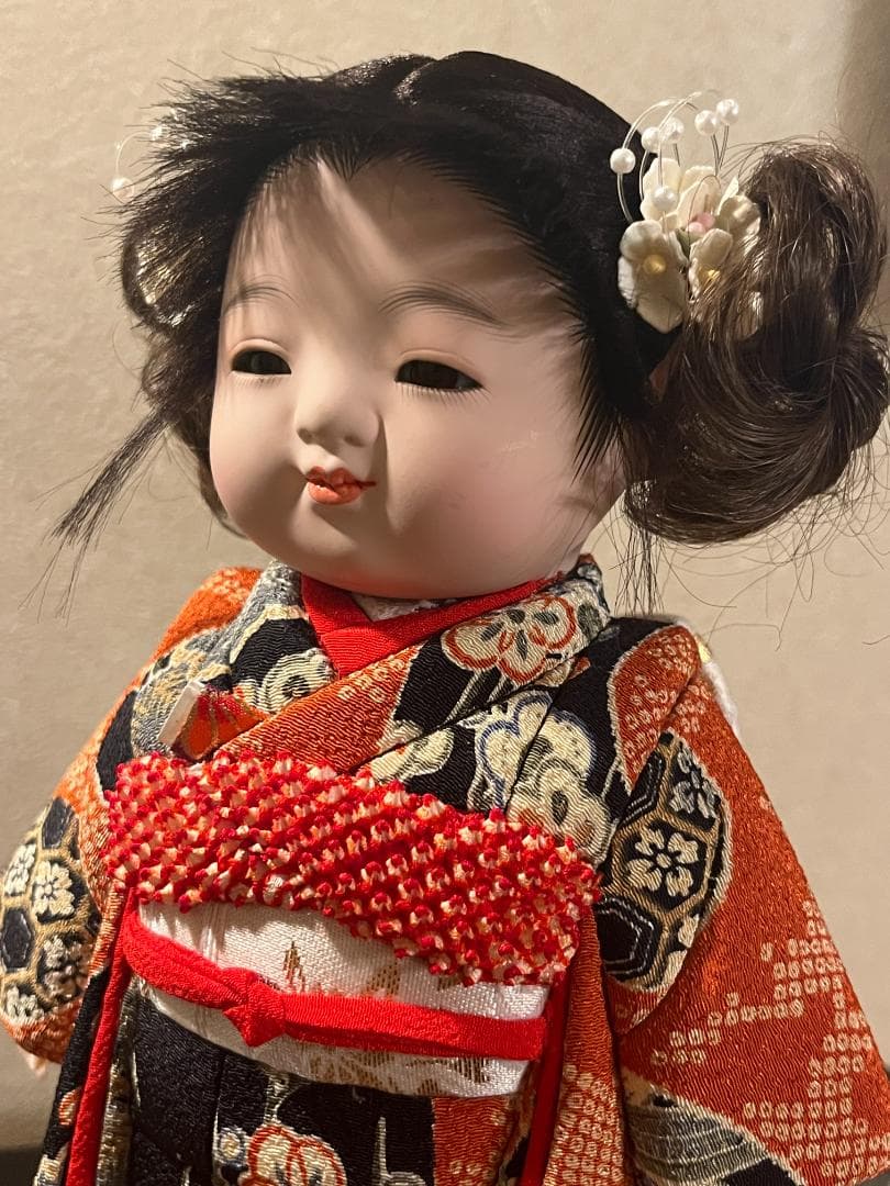 斎藤公司作 市松人形 雛人形 木目込人形 童人形 久月 ケース入り