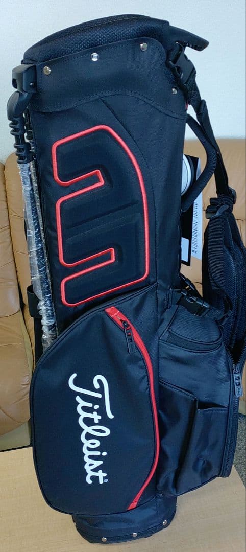 タイトリスト　キャディーバッグ　スタンド ブラック　titleist