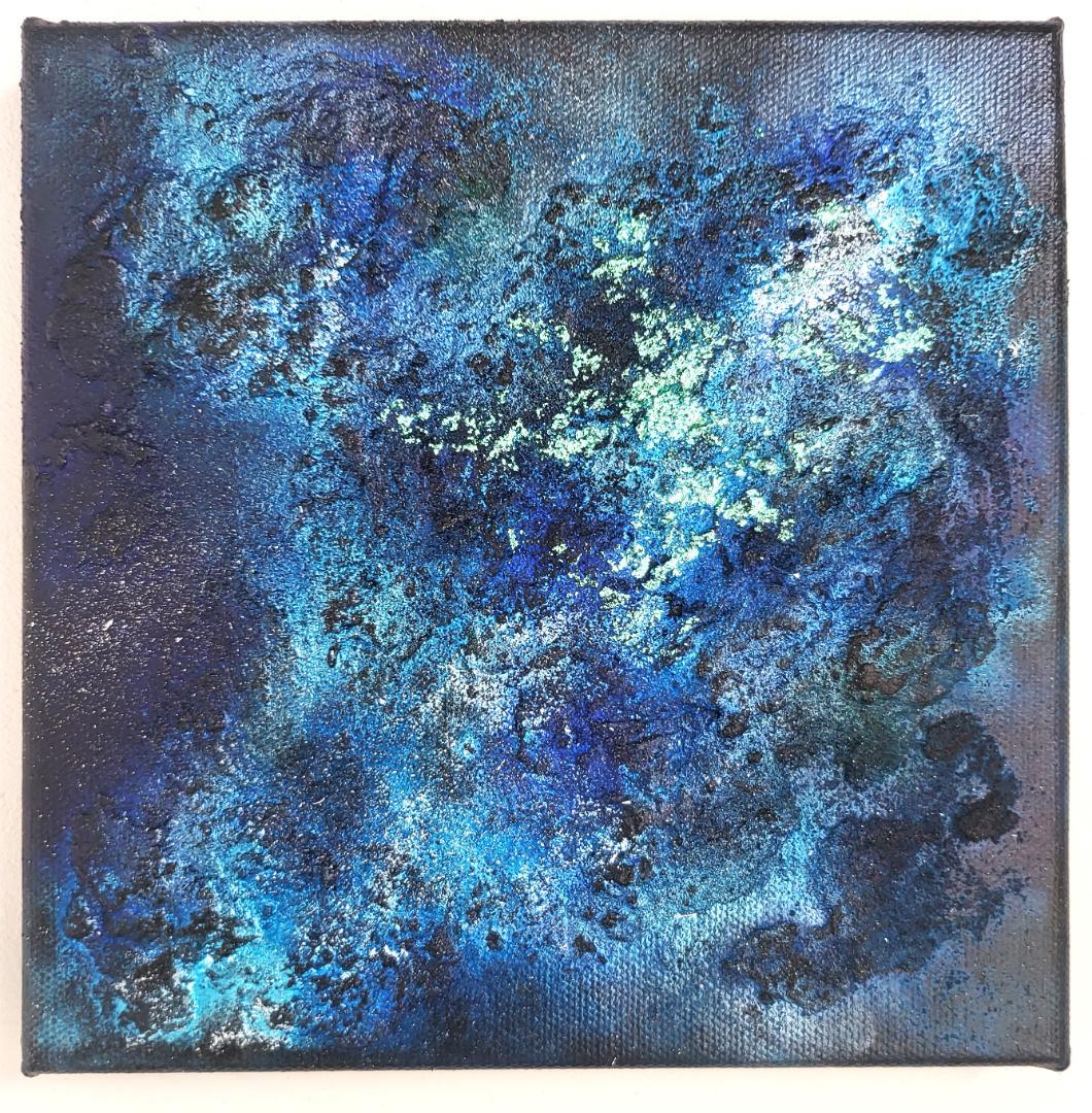 【専用】深海にあるもの / テクスチャーアート 18×18㎝ S0 モダン