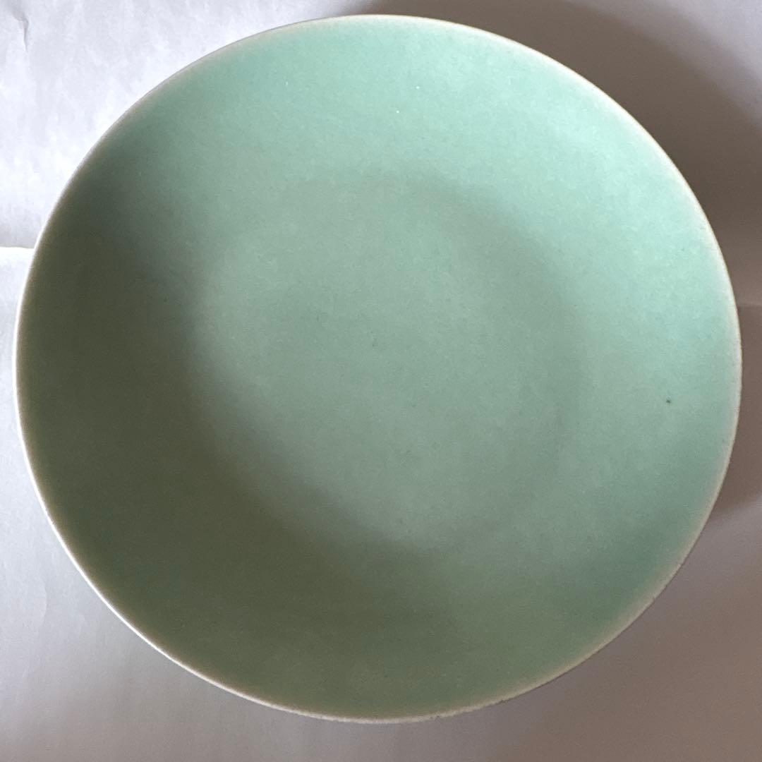 青磁皿　大清乾隆年製　16.5cm