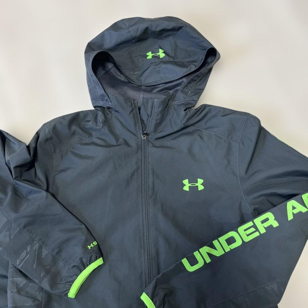 UNDER ARMOUR ジャージ上下セット ブラック/グリーン