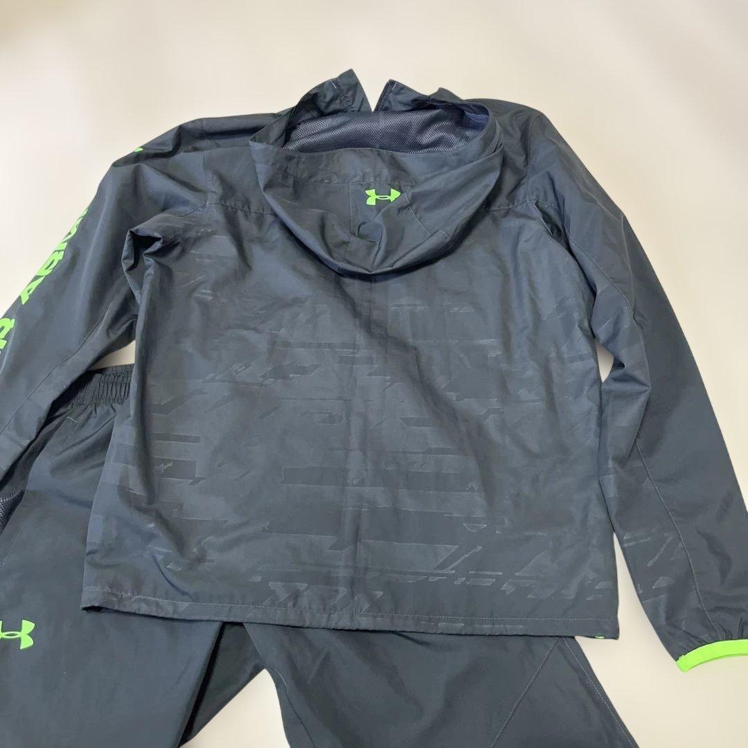 UNDER ARMOUR ジャージ上下セット ブラック/グリーン