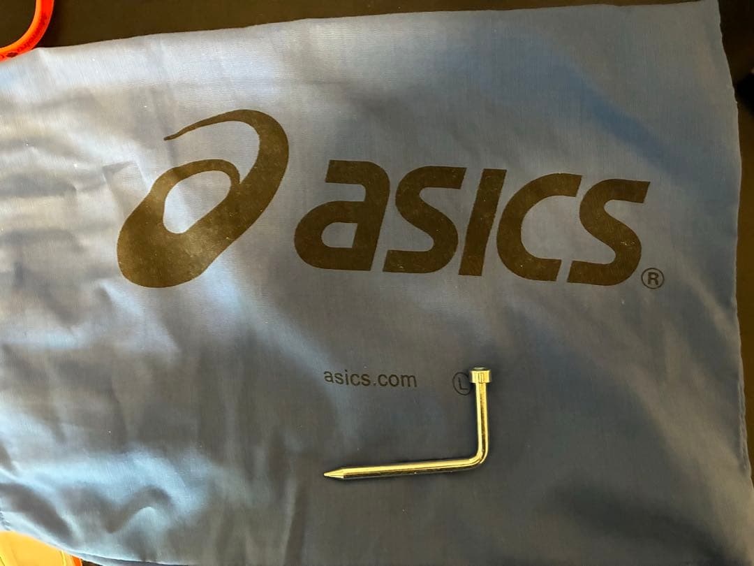 法政大学野球部 asics スパイク ホワイト/ネイビー/オレンジ