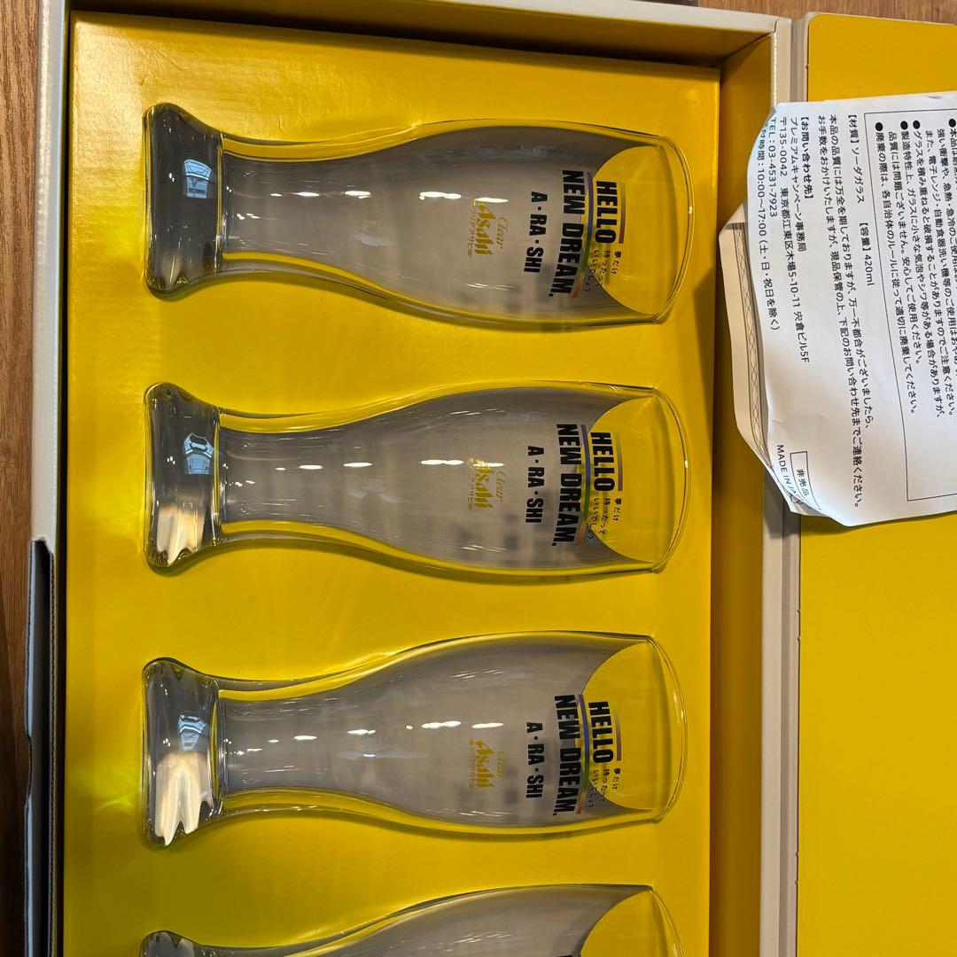 アサヒクリアビールグラスセット 5個