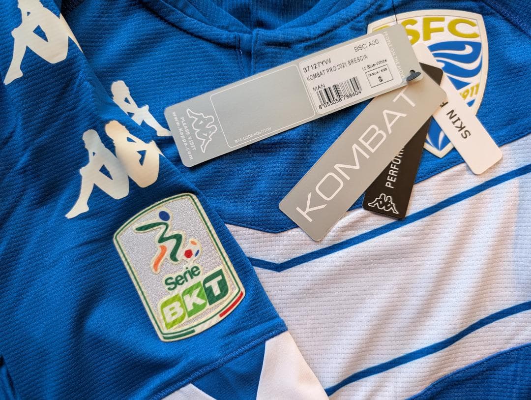 新品タグ付 選手支給 Brescia セリエB公式パッチ 日本サイズ M相当