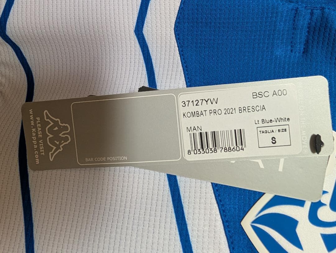 新品タグ付 選手支給 Brescia セリエB公式パッチ 日本サイズ M相当