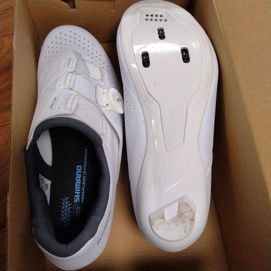 SHIMANO RC3 ホワイトシューズ 40