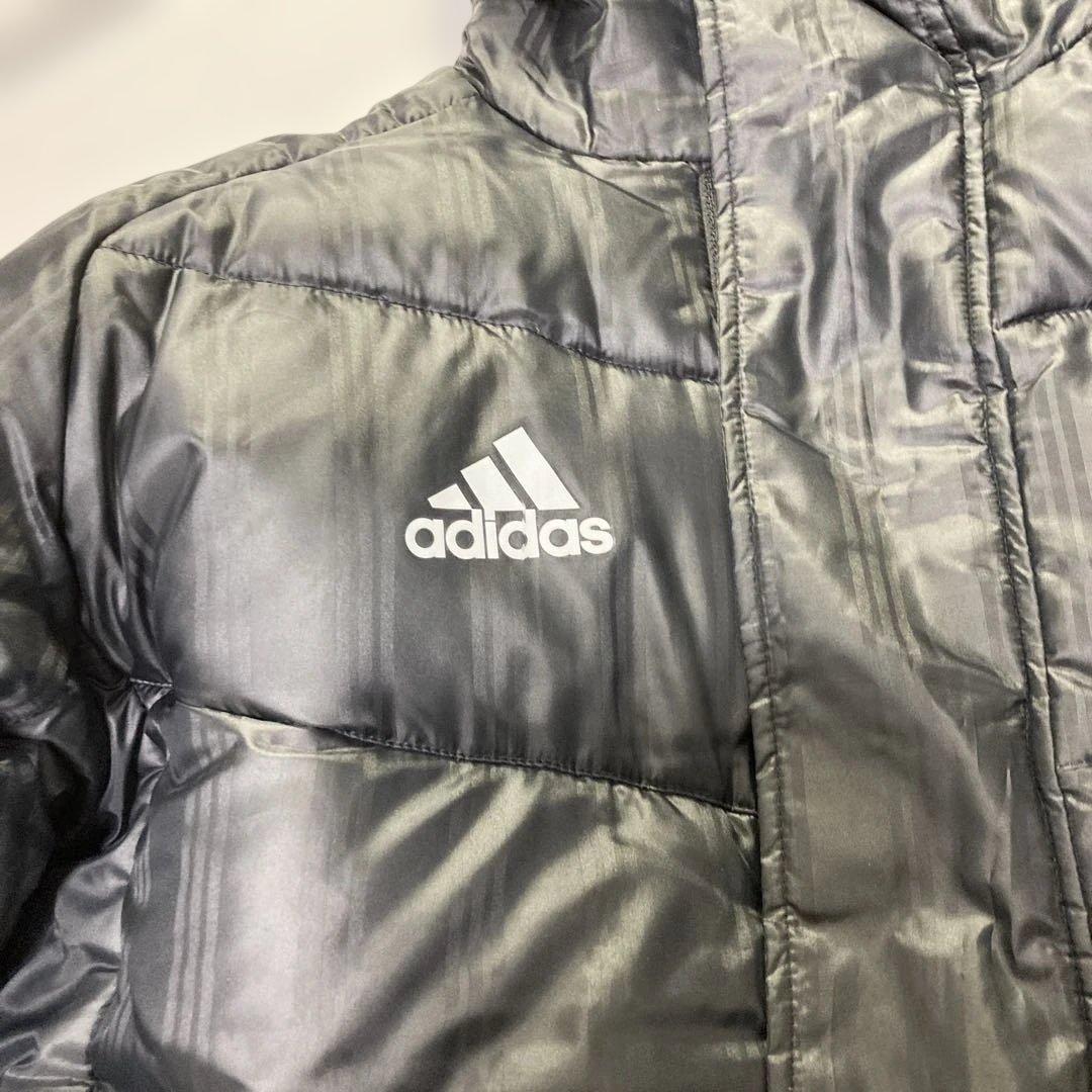 極美品 adidas ダウンベンチコート 防寒着 サッカー スポーツ M相当