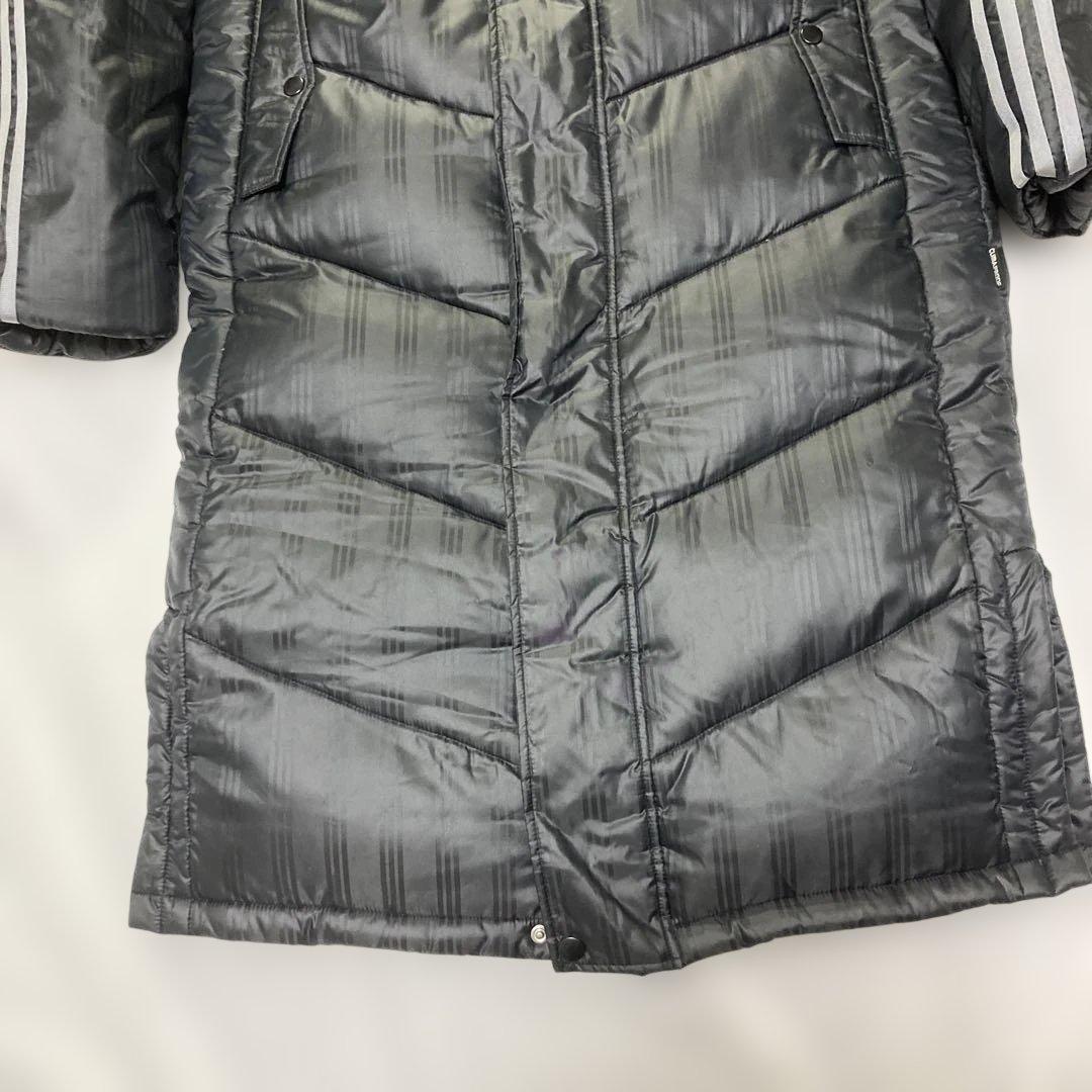 極美品 adidas ダウンベンチコート 防寒着 サッカー スポーツ M相当