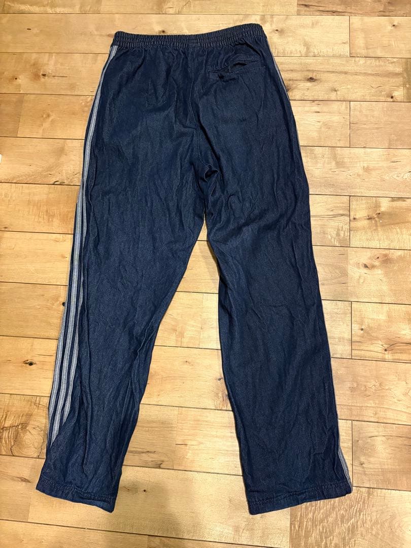 ADIDASアディカラー ルーズ トラックパンツ デニム ストーン　Lサイズ