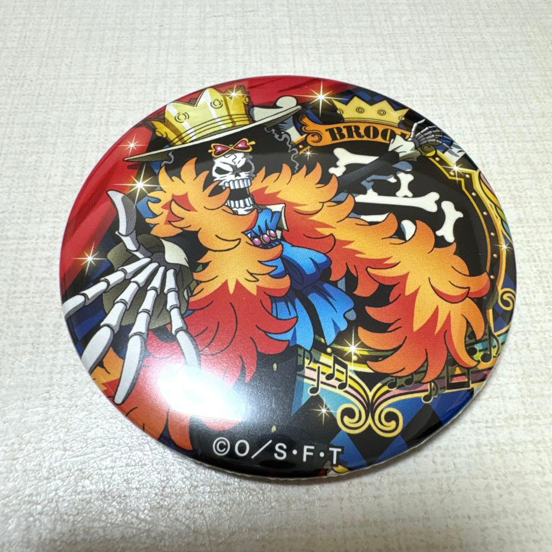 ワンピースタワートンガリ缶バッジ ブルック2種&4周年ステッカー他ブルックセット