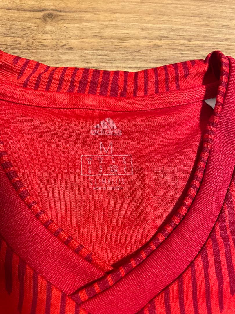 adidas FC Bayern Munchen シャツ Mサイズ レッド
