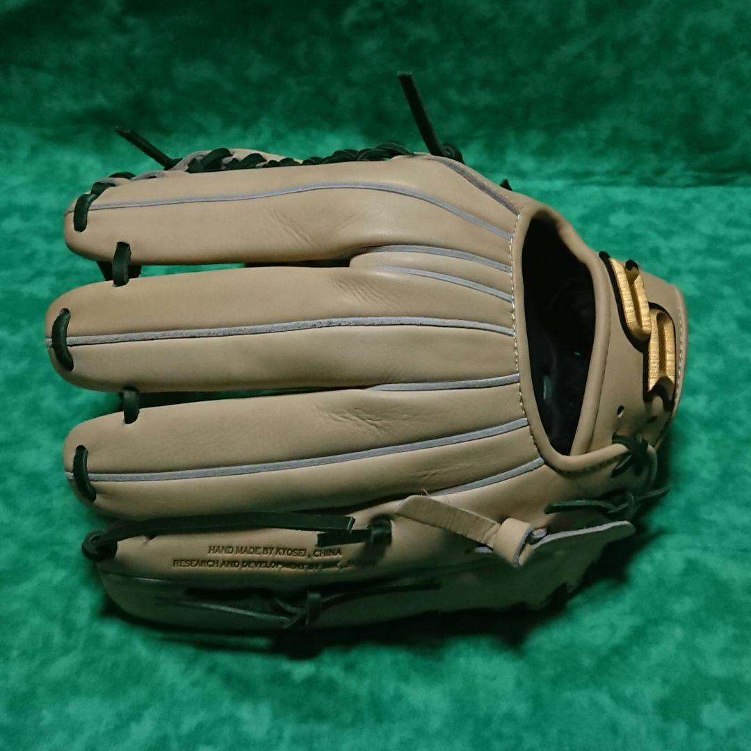 【未使用】SSK 軟式オールラウンド用 プロエッジ キャメル×グリーン 754型