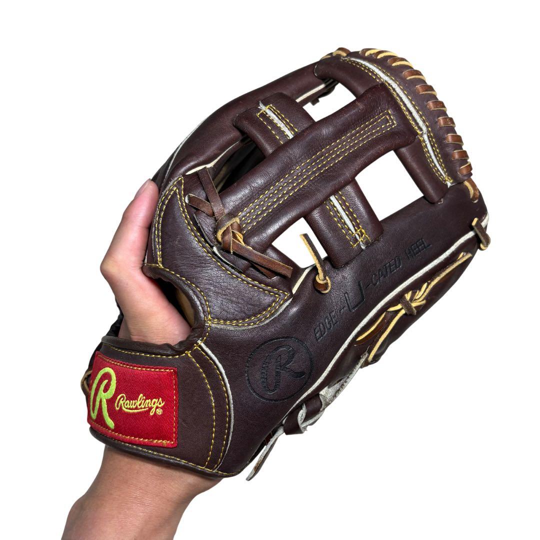 【美品】ローリングス 軟式グローブ 内野手用 即戦力 レザー 良型