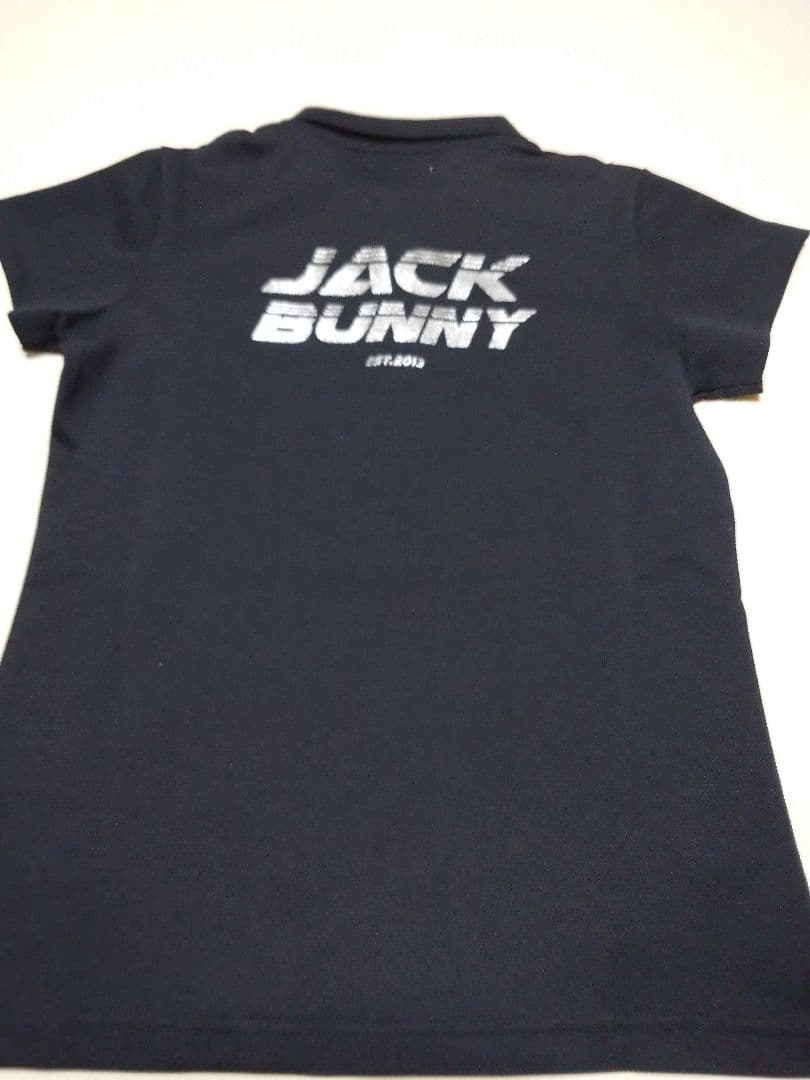 0サイズS ジャックバニー ポロシャツ ブラック レディース 新品 ゴルフ