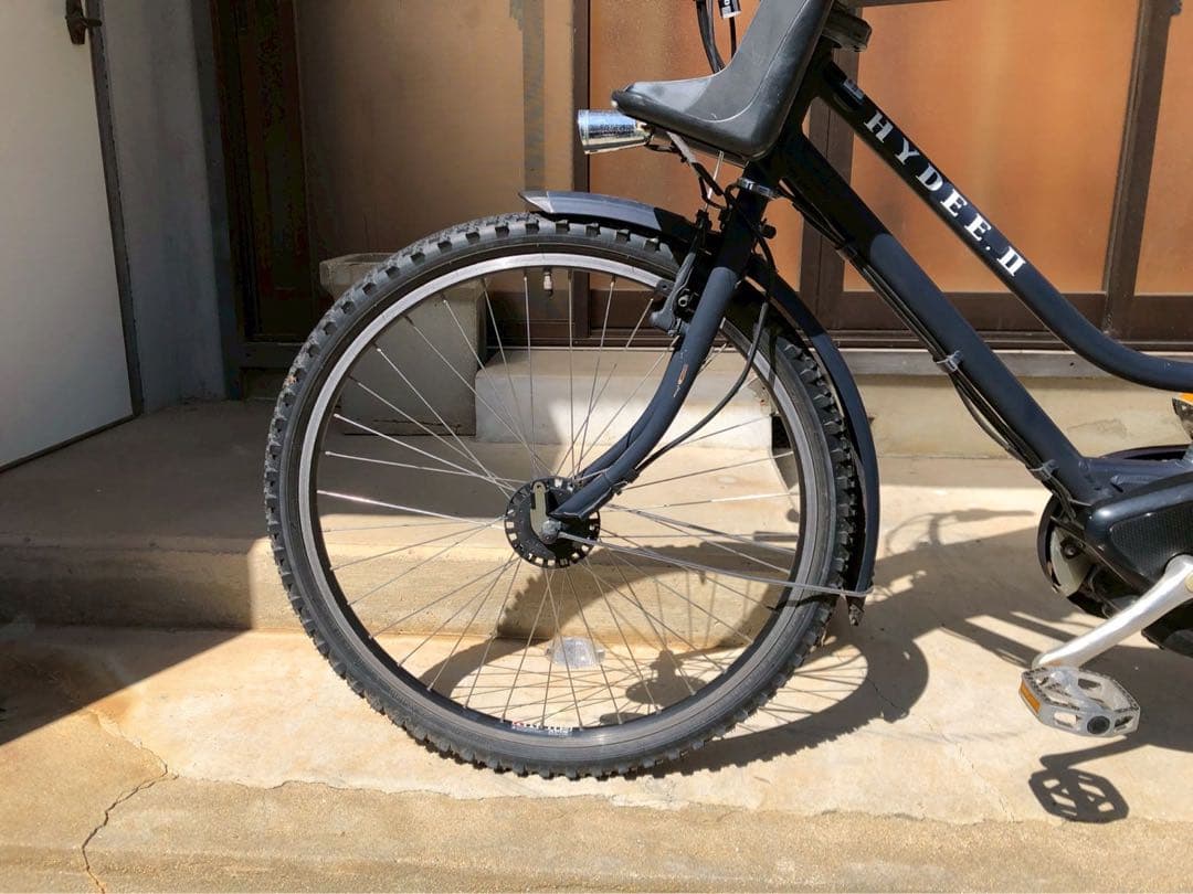 電動自転車　№3128 ブリヂストン　ハイディ２　子供乗せ　26インチ