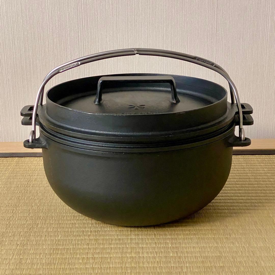 【＊ perk】《超美品》スノーピークの和鉄 ダッチオーブン 26