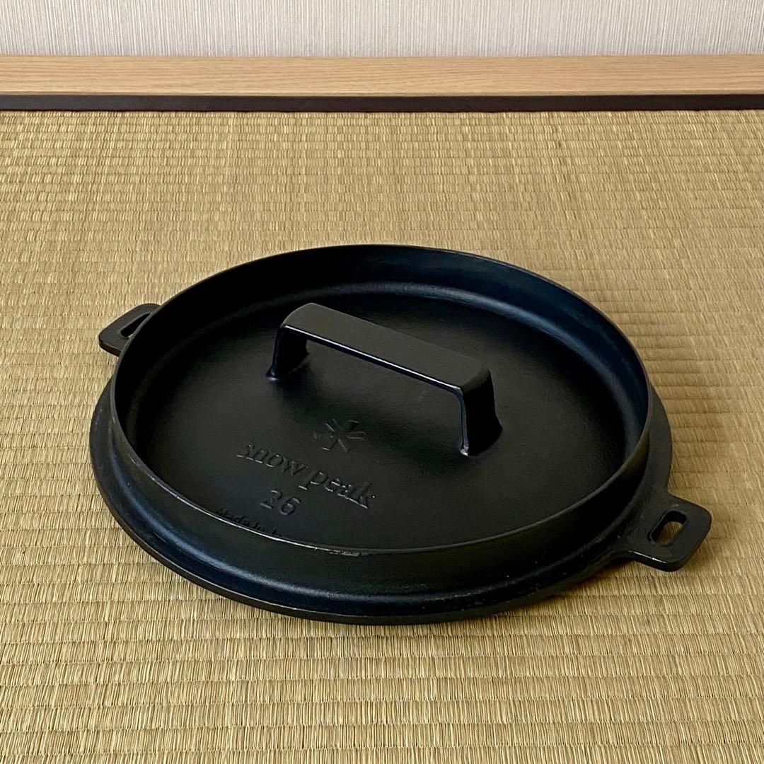 【＊ perk】《超美品》スノーピークの和鉄 ダッチオーブン 26