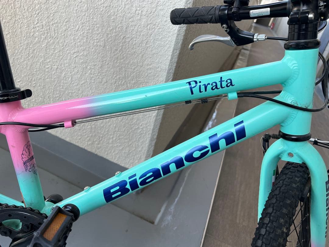 Bianchi Pirataキッズバイク 20インチ 水色とピンク
