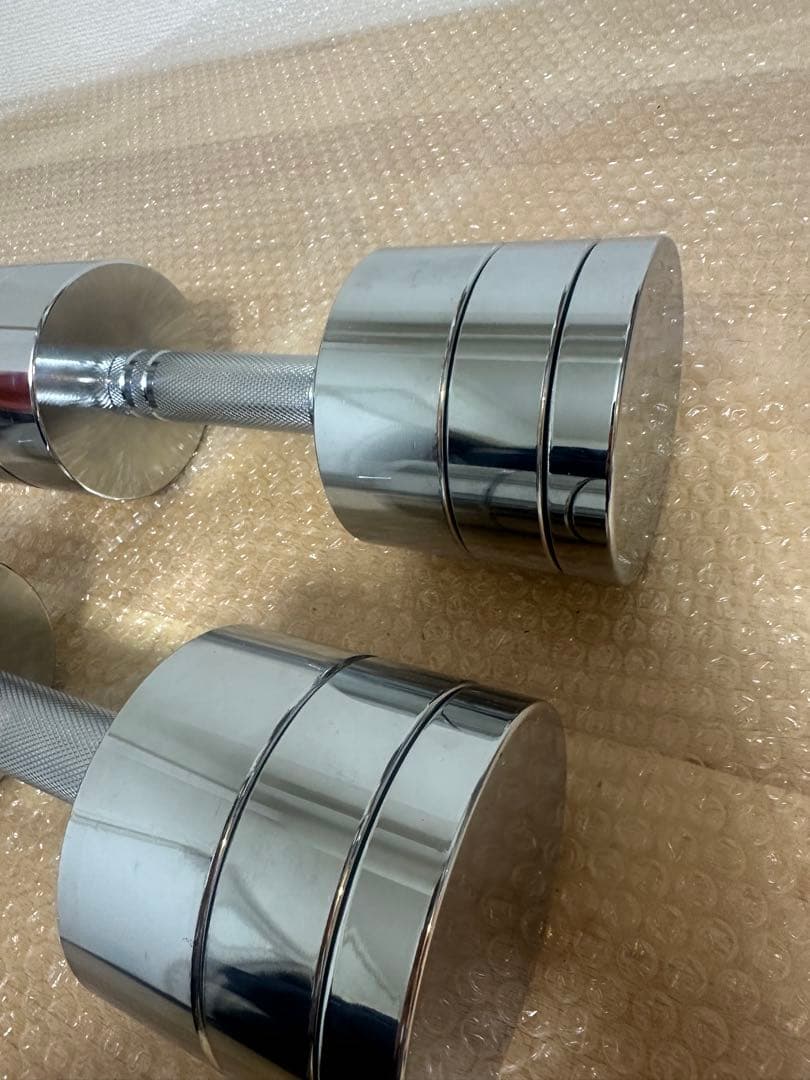 STEADY 可変式ダンベル 10kg 2個セット【クロームメッキ簡単重量調整】