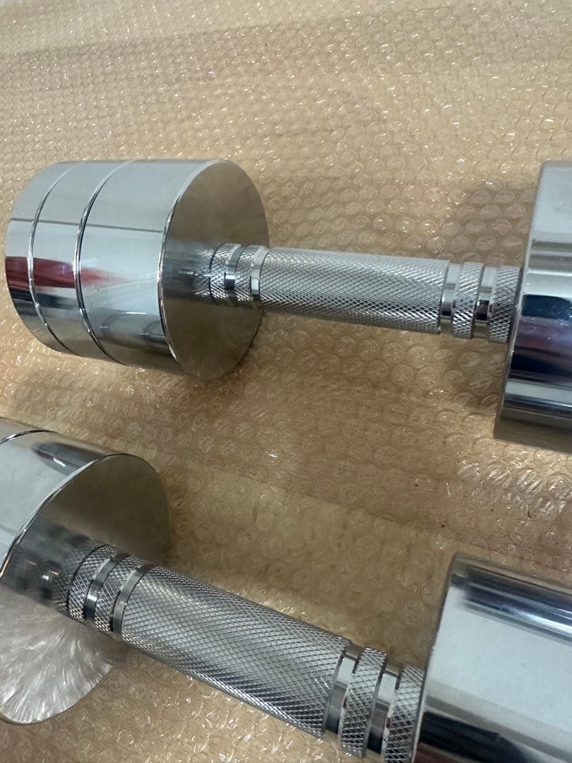 STEADY 可変式ダンベル 10kg 2個セット【クロームメッキ簡単重量調整】