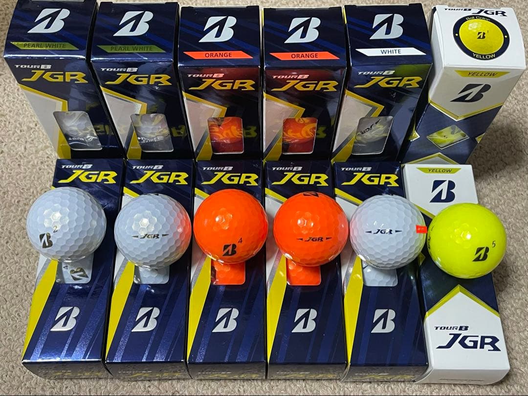 TOUR B JGR ゴルフボール12スリーブ（うち2スリーブのみネーム入）