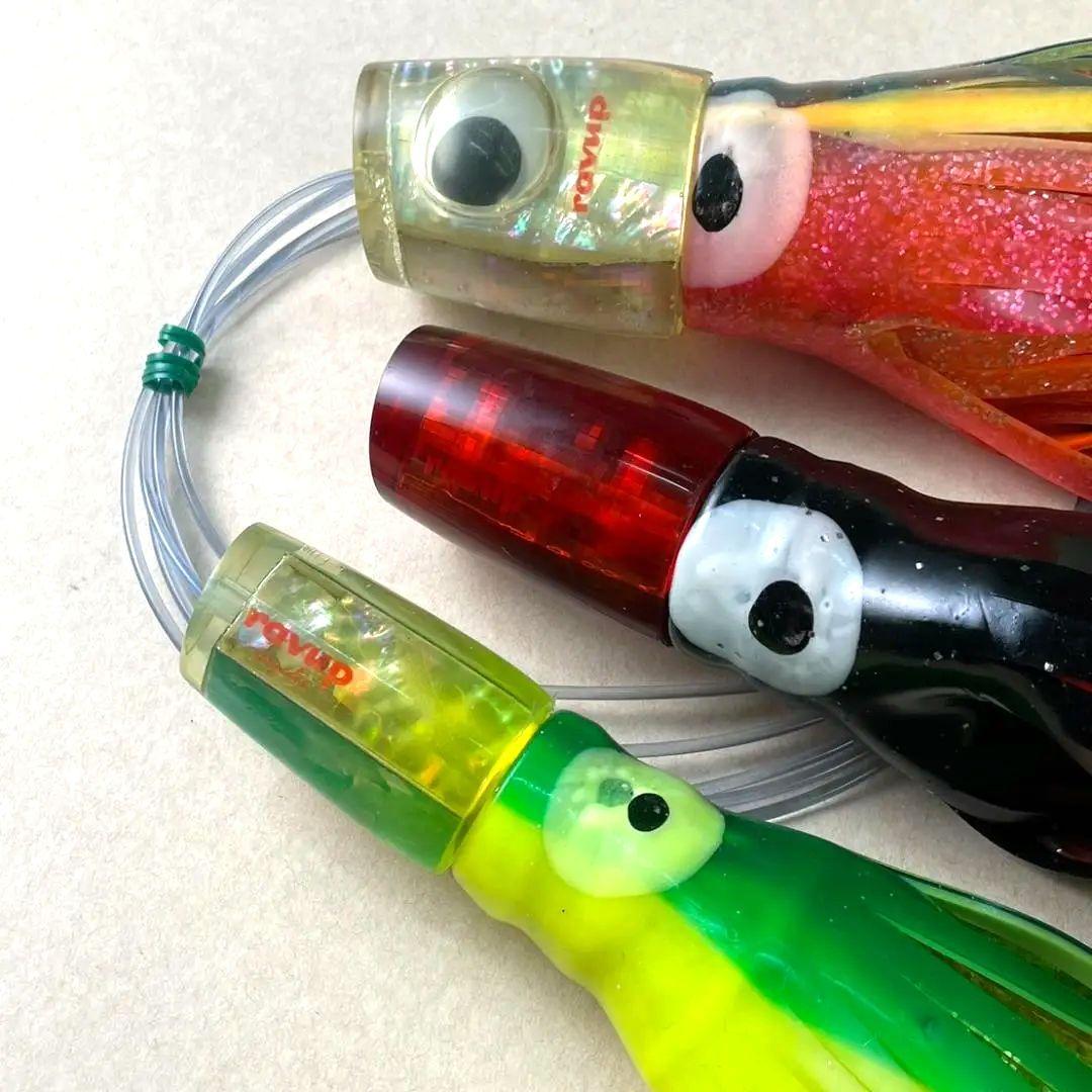 トローリングルアー 3本セット（10.5/8号） ソフトヘッド カジキ 大型魚