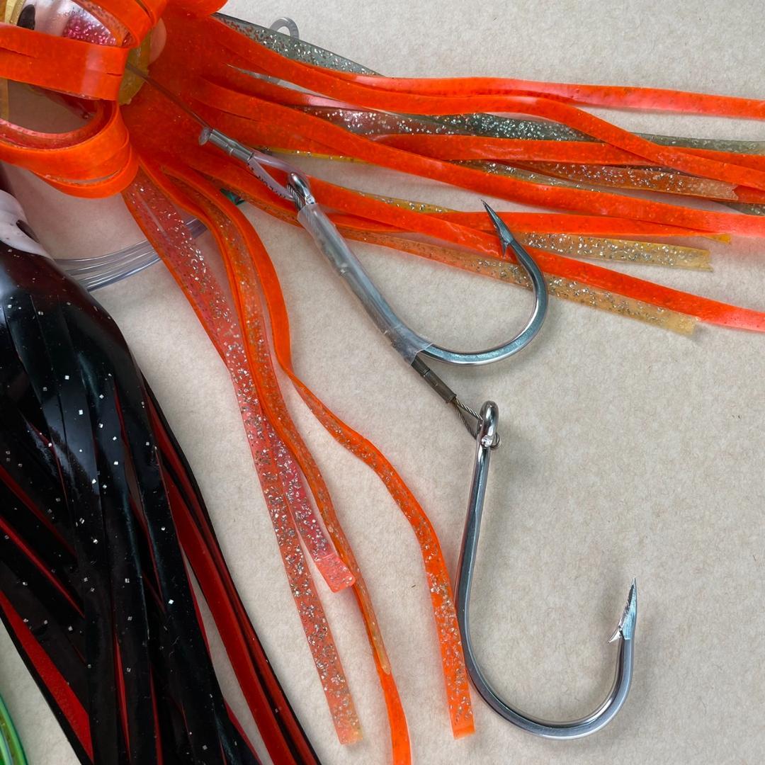 トローリングルアー 3本セット（10.5/8号） ソフトヘッド カジキ 大型魚