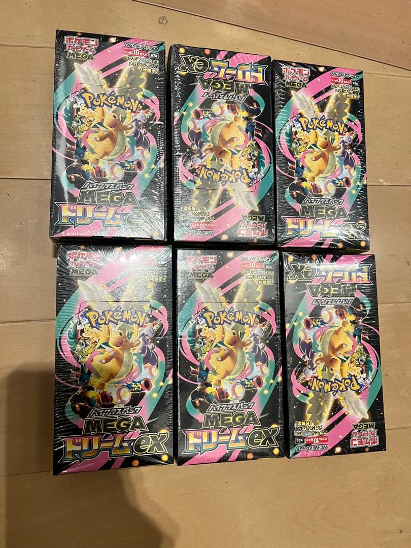 <シュリンク付き>ポケモンカードゲーム MEGA ドリームEX 6 BOX