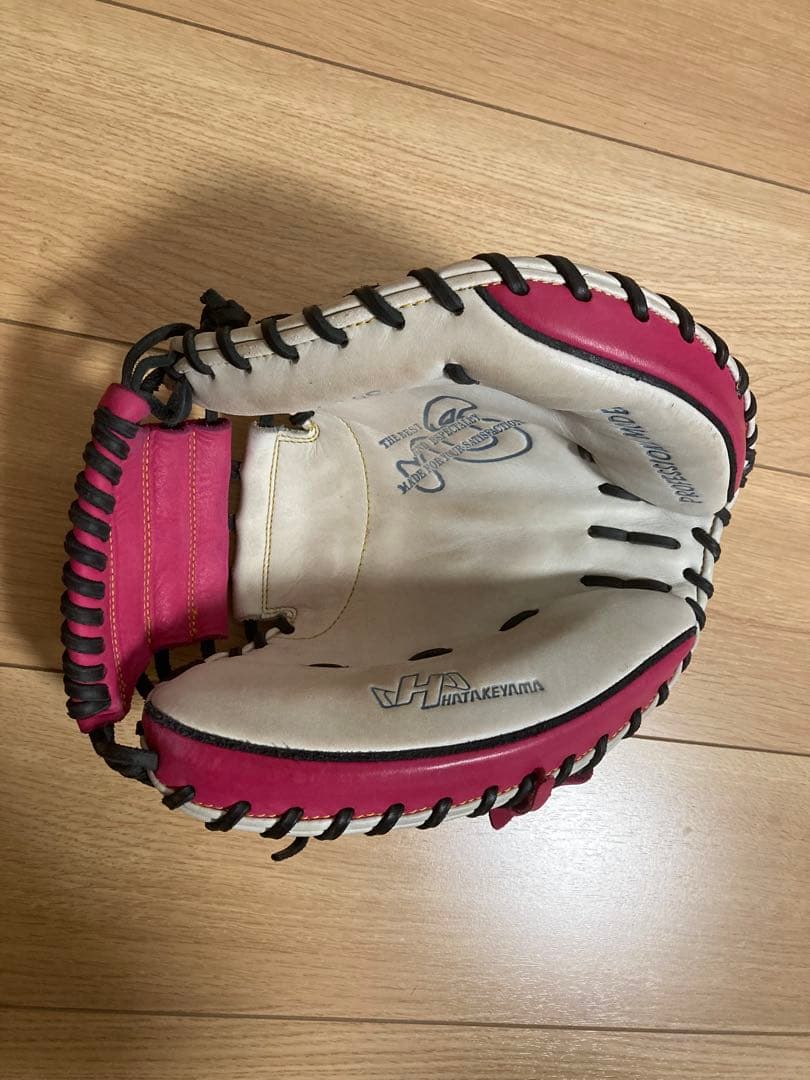 パレット　軟式　ハタケヤマ　PRO-268S ホワイト　ピンク