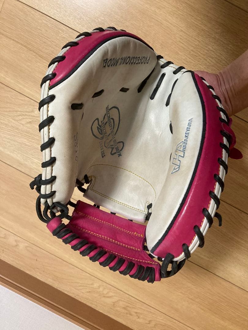 パレット　軟式　ハタケヤマ　PRO-268S ホワイト　ピンク