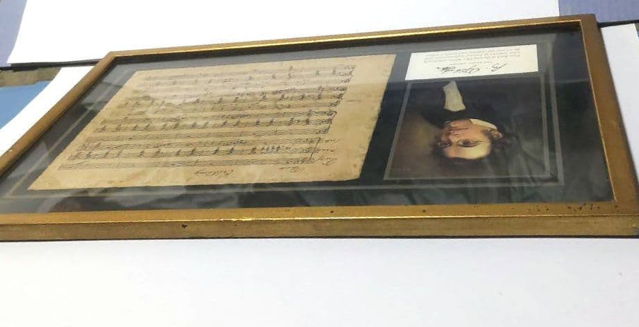 【額縁・楽譜入】シューベルト　魔王　エルケーニヒ erlknig　No.5022